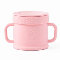 Copo de Lanche Lowcountry Littles 300ml Silicone Pêssego Copo de Lanche Lowcountry Littles 300ml Silicone Pêssego