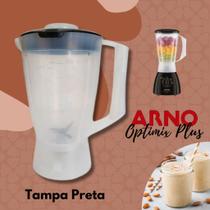 Copo de Liquidificador Arno Optimix Plus Translucido - Tampa Preta