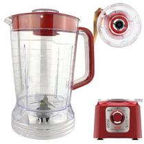 Copo de Liquidificador Compatível Arno Power Max 1000w Cristal Vermelho