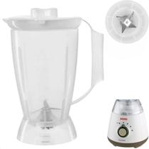 Copo De Liquidificador Compatível Com Arno Clic & Mix Translúcido Tampa Branca Copo De Liquidificador Compatível Com Arno Clic & Mix Translúcido Tampa Branca