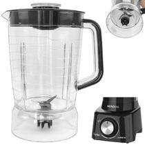 Copo de liquidificador Compatível Mondial L850 L900w turbo Cristal Preto