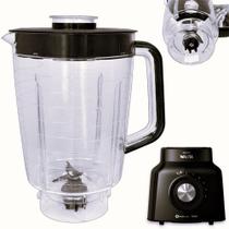 Copo de Liquidificador Compatível Walita Philips Ri2134 Ri2135 Problend 2134 2035 Preto