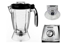 Copo De Liquidificador Mondial Eletronic Inox Filter 850W Cristal Completo Copo De Liquidificador Mondial Eletronic Inox Filter 850W Cristal Completo