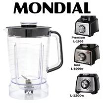 Copo De Liquidificador Mondial Turbo Preto Acrílico L1000 L-1200 Micromax 1775