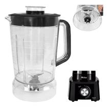 Copo De Liquidificador Philco Ph900 Cristal Tampa Preta