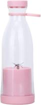 Copo de liquidificador portátil de smoothie USB recarregável rosa 350mL