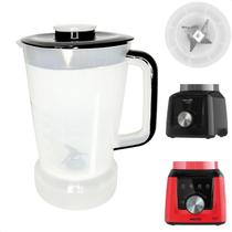 Copo de Liquidificador Resistente Mallory Taurus Touch Tampa Preta