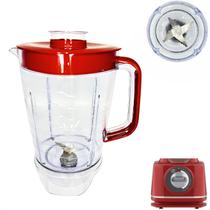 Copo de Liquidificador Semp Easy Li6019 Vermelho Cristal