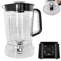 Copo de Liquidificador serve para Arno Power Max 1000w/ Arno Mult Chef 600w Ln55 4 Em 1 Cristal - Micromax