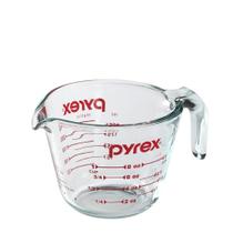 Copo de medição Pyrex Prepware 1 xícara transparente com medidas vermelhas Copo de medição Pyrex Prepware 1 xícara transparente com medidas vermelhas