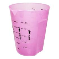 Copo de medida dosador de plástico rosa 600ml - copo medidor Copo de medida dosador de plástico rosa 600ml - copo medidor