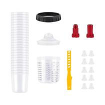 Copo De Mistura Para Pistola De Pintura Descartável De 600ML (20.3oz) Com Adaptador, Ferramenta Para Copo De Mistura Para Pistola De Pintura Descartável De 600ML (20.3oz) Com Adaptador, Ferramenta Para