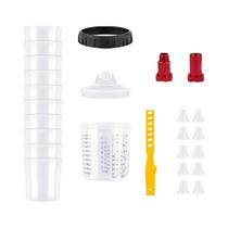 Copo De Mistura Para Pistola De Pintura Descartável De 600ML (20.3oz) Com Adaptador, Ferramenta Para Copo De Mistura Para Pistola De Pintura Descartável De 600ML (20.3oz) Com Adaptador, Ferramenta Para