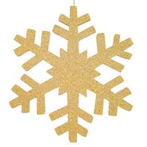 Copo de Nieve Vickerman Dorado con Purpurina de 24" para Interior y Exterior