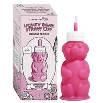 Copo de palha Legendairy Milk Honeybear Silicone 240 mL rosa 4+ Mo Copo de palha Legendairy Milk Honeybear Silicone 240 mL rosa 4+ Mo