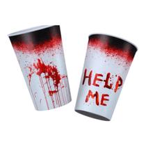 Copo De Papel 180ml Help Me Halloween 8 Un - Regina