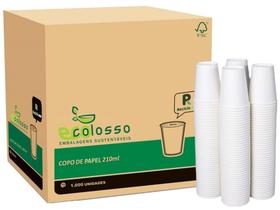 Copo de Papel 200ml Branco - 1000 un