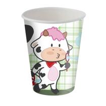 Copo de Papel 200mL Festa Fazendinha - 08 Unidades - Festcolor - Rizzo Copo de Papel 200mL Festa Fazendinha - 08 Unidades - Festcolor - Rizzo