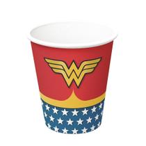 Copo de Papel 200ml Festa Mulher Maravilha - 08 unidades - Festcolor - Rizzo Festas Copo de Papel 200ml Festa Mulher Maravilha - 08 unidades - Festcolor - Rizzo Festas