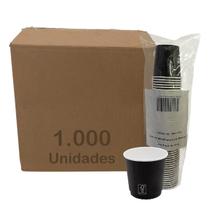 Copo De Papel 200Ml Preto Biodegradável Térmico Caixa C/1000