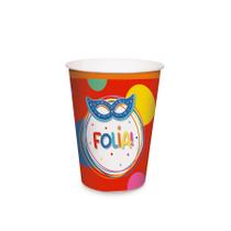 Copo de Papel 240ml - Festa Carnaval - 8 unidades - Cromus - Rizzo