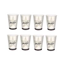 Copo De Papel 240ml Midnight De Ano Novo 8 Un - Cromus Copo De Papel 240ml Midnight De Ano Novo 8 Un - Cromus