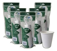 Copo De Papel Biodegradável 100 Ml 25 Unidades Kit 5