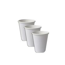 Copo De Papel Biodegradável 120Ml Branco Liso 55Un Kit 3