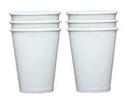Copo De Papel Biodegradavel 120ml Branco Liso Sem Tampa 55Un