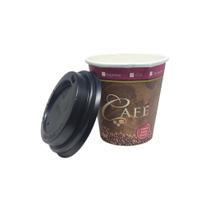 Copo de Papel Biodegradável 180ml Estampado para Café e Chá - 50 Unidades Copo de Papel Biodegradável 180ml Estampado para Café e Chá - 50 Unidades