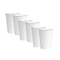 Copo De Papel Biodegradável 200ml Branco 50U Kit 6