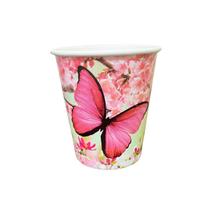 Copo de Papel Borboleta Tematico de Festa