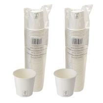 Copo de Papel Branco 100ml 110ml Biodegradável Térmico C/100 Copo de Papel Branco 100ml 110ml Biodegradável Térmico C/100