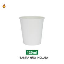 Copo de Papel Branco 120ml com 50 Unidades