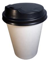 Copo de Papel Branco 240ml + Tampa c/ bocal - 100un