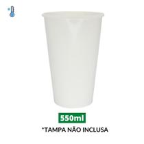 Copo de Papel Branco 550ml c/ 50un Copo de Papel Branco 550ml c/ 50un
