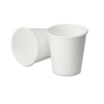 Copo de Papel com Tampa Biodegradável 120ml Prtático Resistente a Temperatura -40cº e 90cº Versátil. Caixa com 100