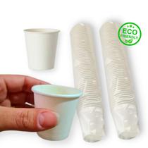 Copo de Papel Ecológico 1.5oz Impermeável Café Chá Expresso Bompack Eco - 50ml - 100 Unidades