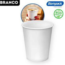 Copo de Papel Ecológico 6oz Impermeável Bompack Eco - 180ml - pct 50 Unidades