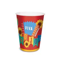 Copo de Papel - Festa Junina São João - 240ml - 8 unidades - Cromus - Rizzo