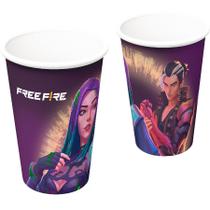 Copo de Papel - Free Fire 180ml - 8 unidades - Festcolor - Rizzo Copo de Papel - Free Fire 180ml - 8 unidades - Festcolor - Rizzo