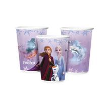 Copo de Papel Frozen 2 Disney - 180 mL - 12 unidades - Regina - Rizzo Festas