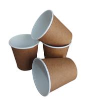 Copo de papel Kraft 100 ml Biodegradavel Térmico 50 un Café