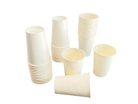 Copo de papel liso 180 ml biodegradavel descartável 500 unid