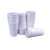 Copo de papel liso 300 ml biodegradavel descartável 25 unid