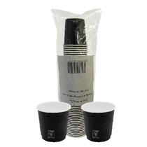 Copo de Papel Preto 110ml Biodegradável Térmico C/500 Copo de Papel Preto 110ml Biodegradável Térmico C/500