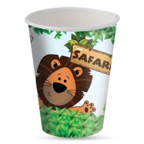 Copo de Papel Safari Animais - 200ml - 8 Unidades