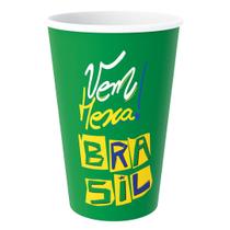 Copo De Papel Vem Hexa Copa do Mundo Brasil 300ml - 8 Unid