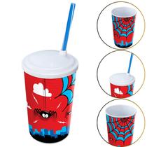 Copo de Plástico 550 ML Herói Homem Aranha Lembrancinha Copo de Plástico 550 ML Herói Homem Aranha Lembrancinha