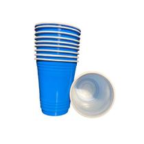 Copo de Plástico Americano Azul de 400ml - Kit 150 un - Blook